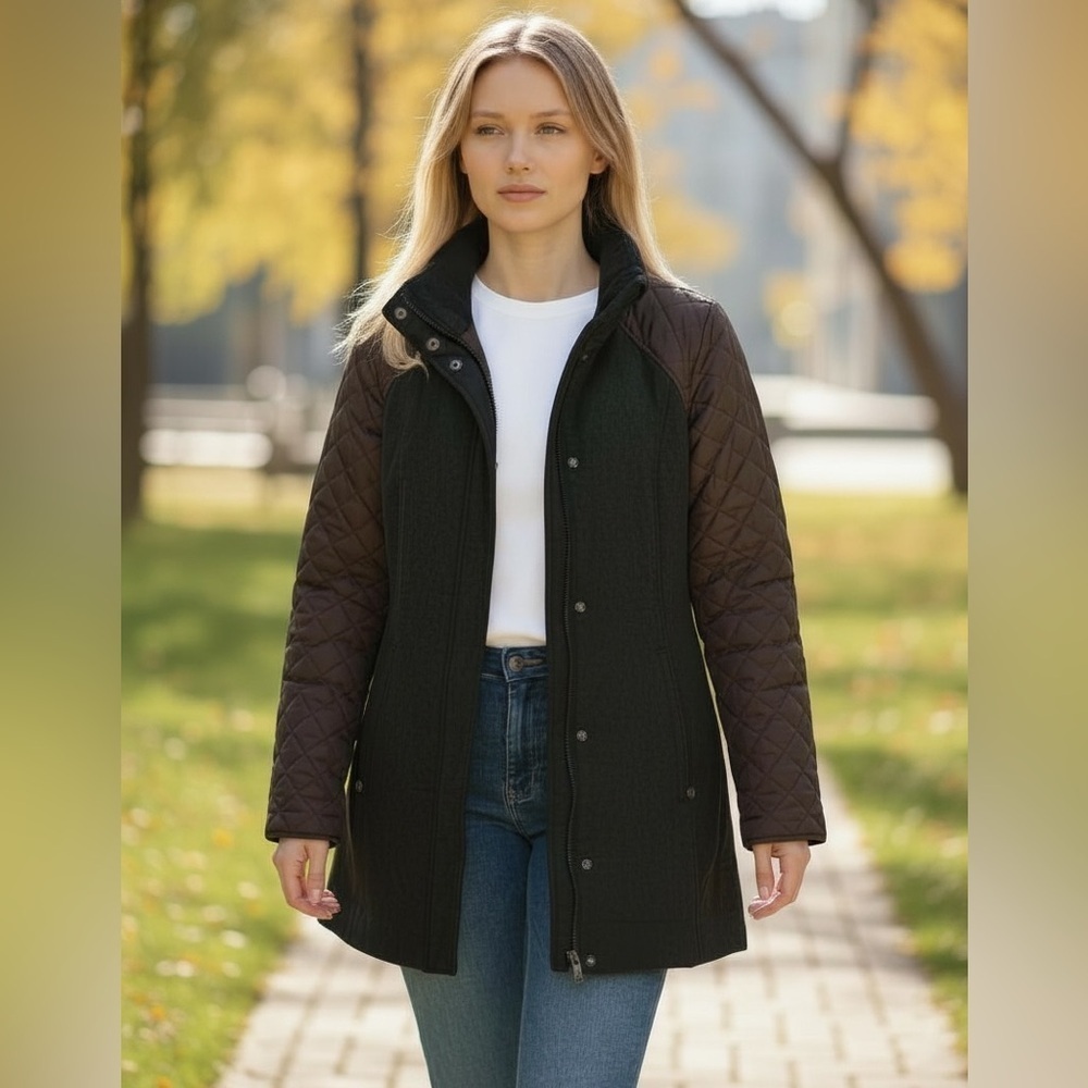 Prana Women's Dark Gray long coat, size small
